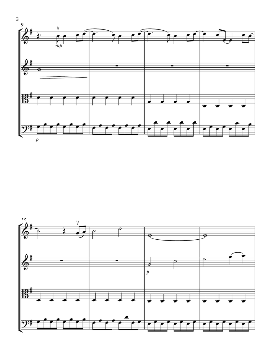 A Million Dreams String Quartet scores gallery preview page 2