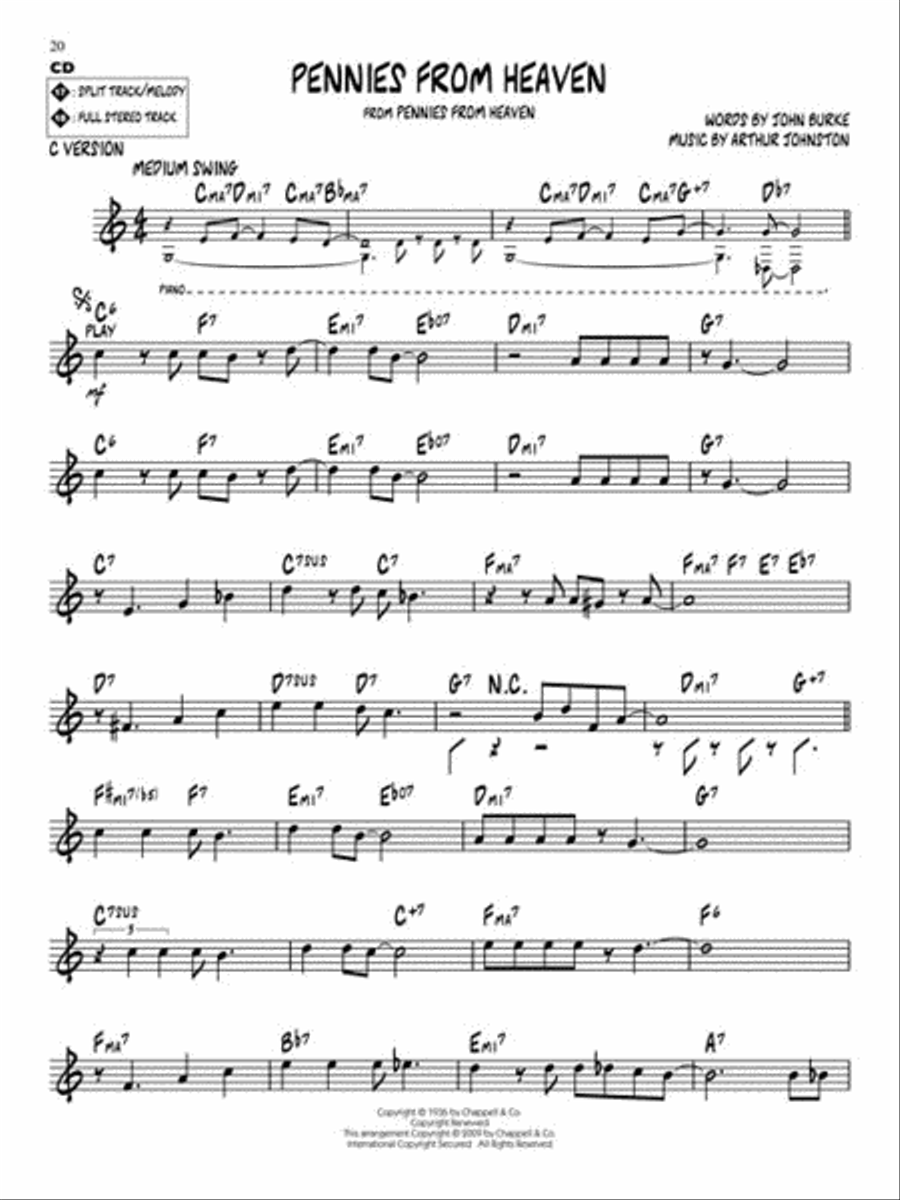 Swinging Standards C Instrument scores gallery preview page 6