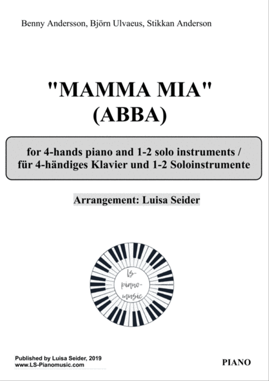 Mamma Mia Flute scores gallery preview page 1