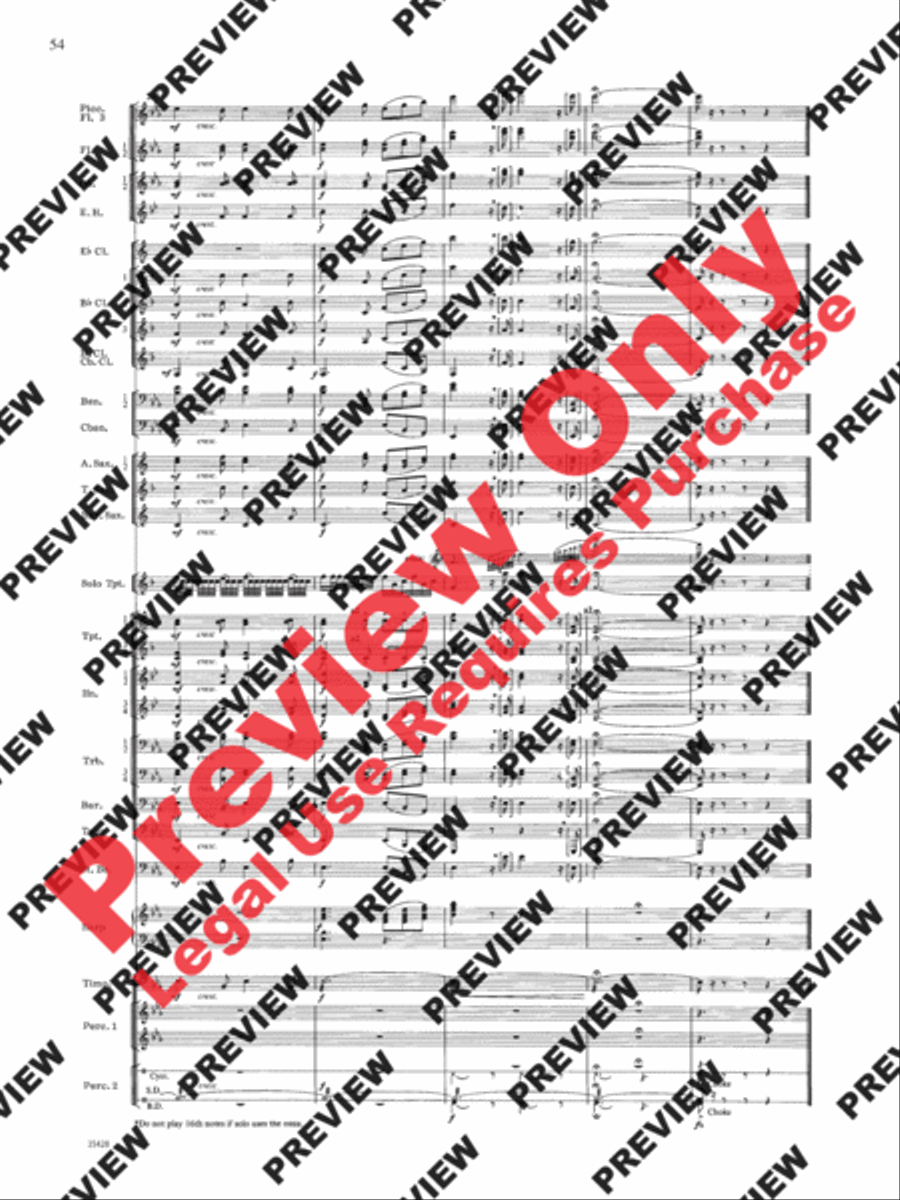 Le Carnaval de Venise Concert Band scores gallery preview page 55