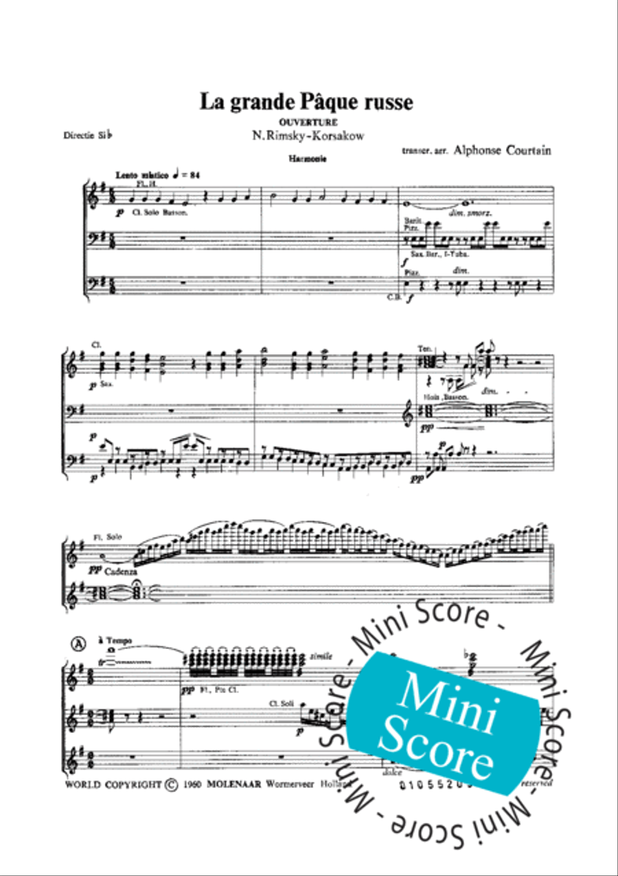 La Grande Paque Russe Concert Band scores gallery preview page 5