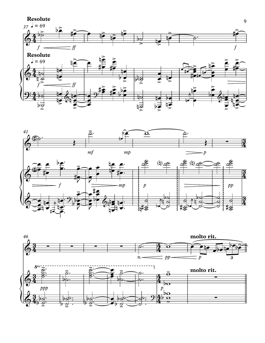 Night Songs Night Songs Chamber Music scores gallery preview page 6