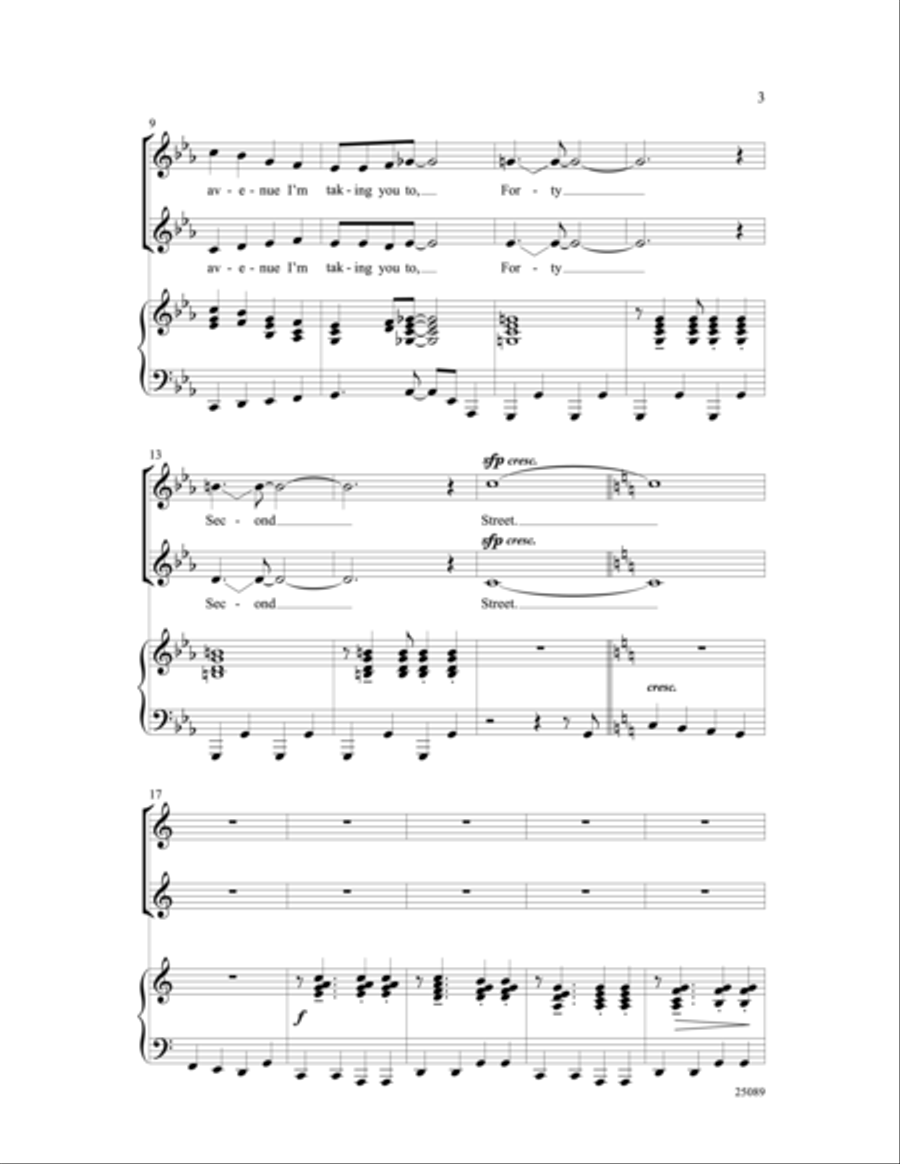 Lullaby of Broadway (and Forty-Second Street) 2-Part scores gallery preview page 13