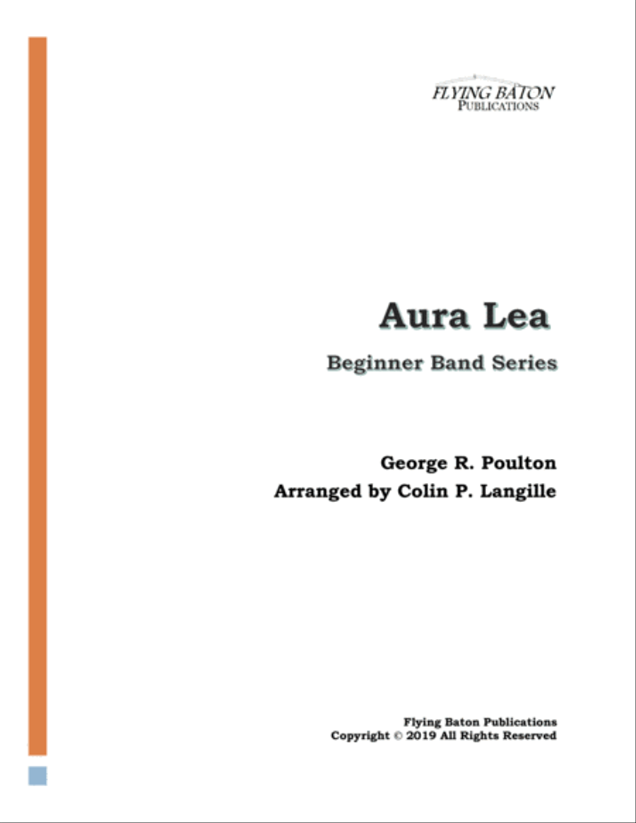 Aura Lea Aura Lea Concert Band scores gallery preview page 1
