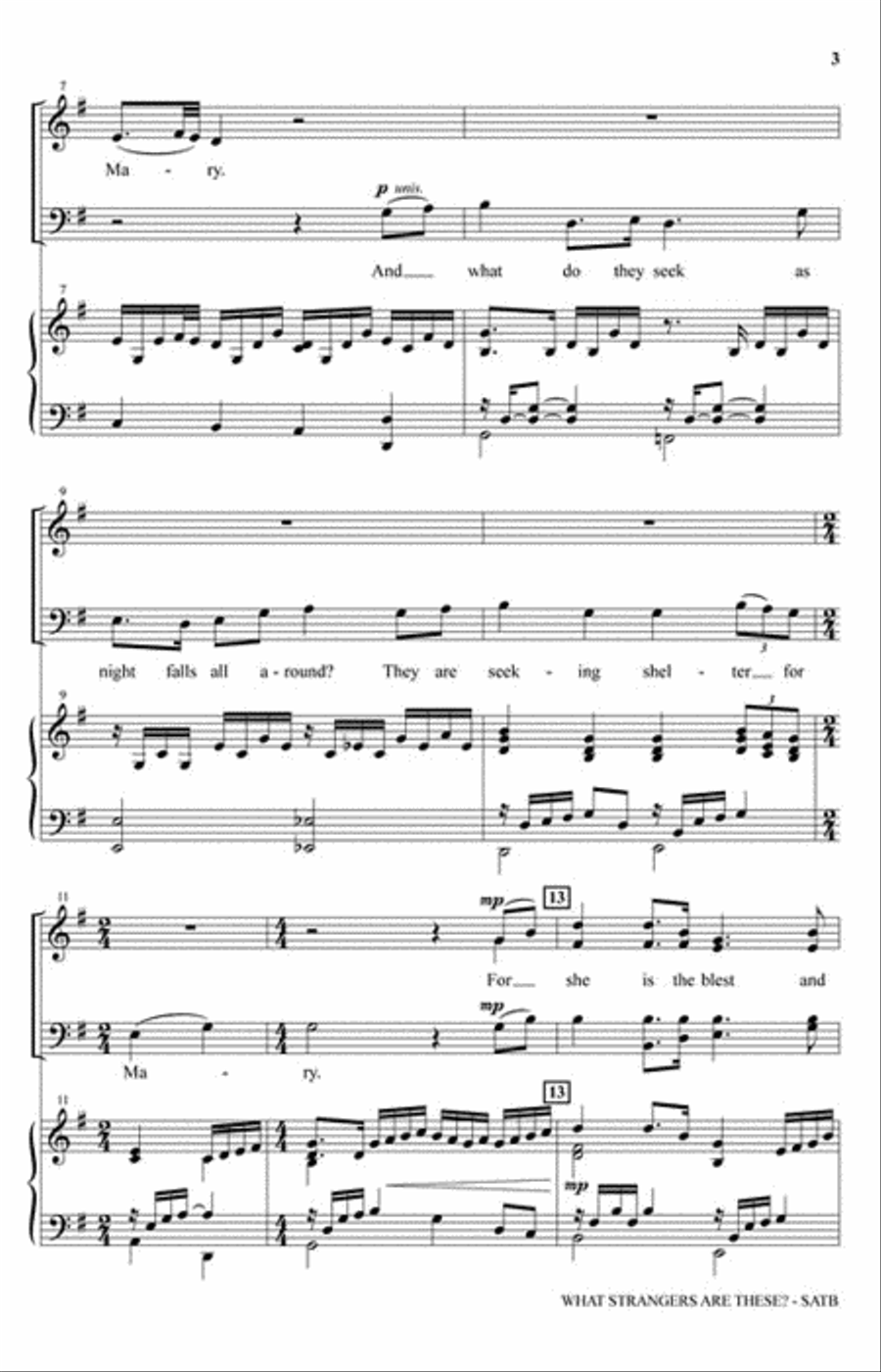 What Strangers Are These? 4-Part scores gallery preview page 3