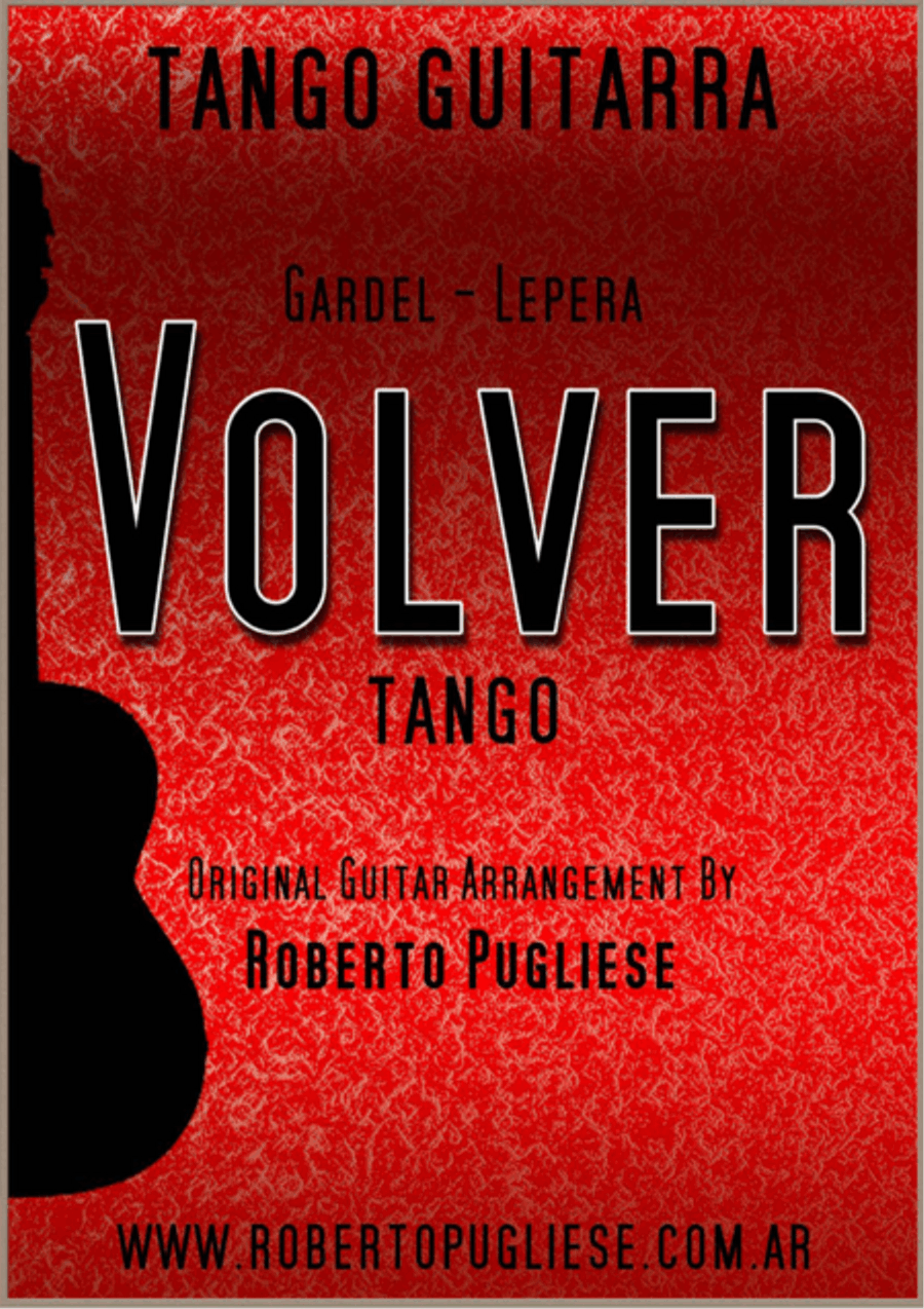Volver - tango - (Gardel - Lepera) TAB for guitar. Classical Guitar scores gallery preview page 1