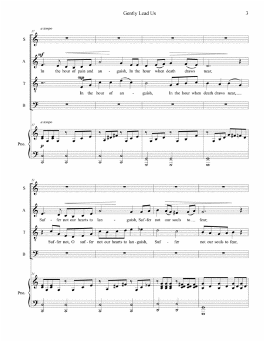 Gently Lead Us Gently Lead Us 4-Part scores gallery preview page 3