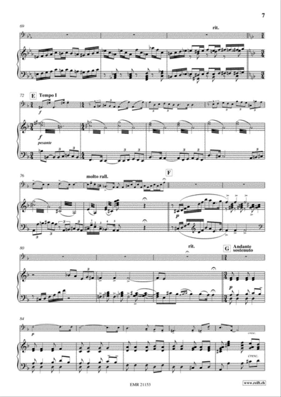 Concerto No. 1 Bass Recorder scores gallery preview page 7