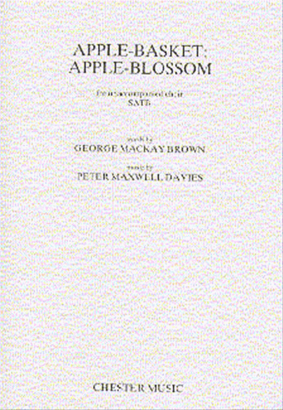 Peter Maxwell Davies: Apple-Basket, Apple-Blossom 4-Part scores gallery preview page 1