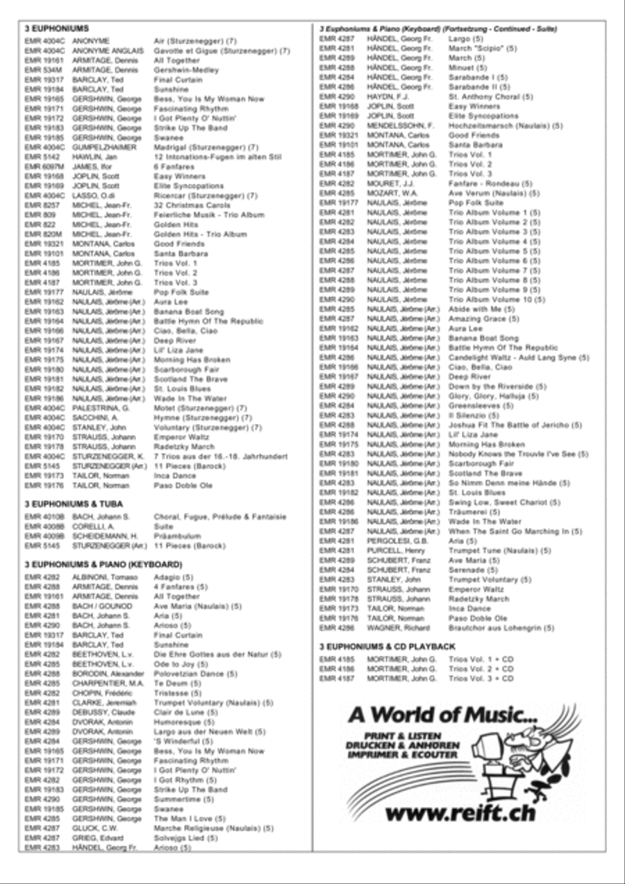 Latino Latino Euphonium Quartet scores gallery preview page 5