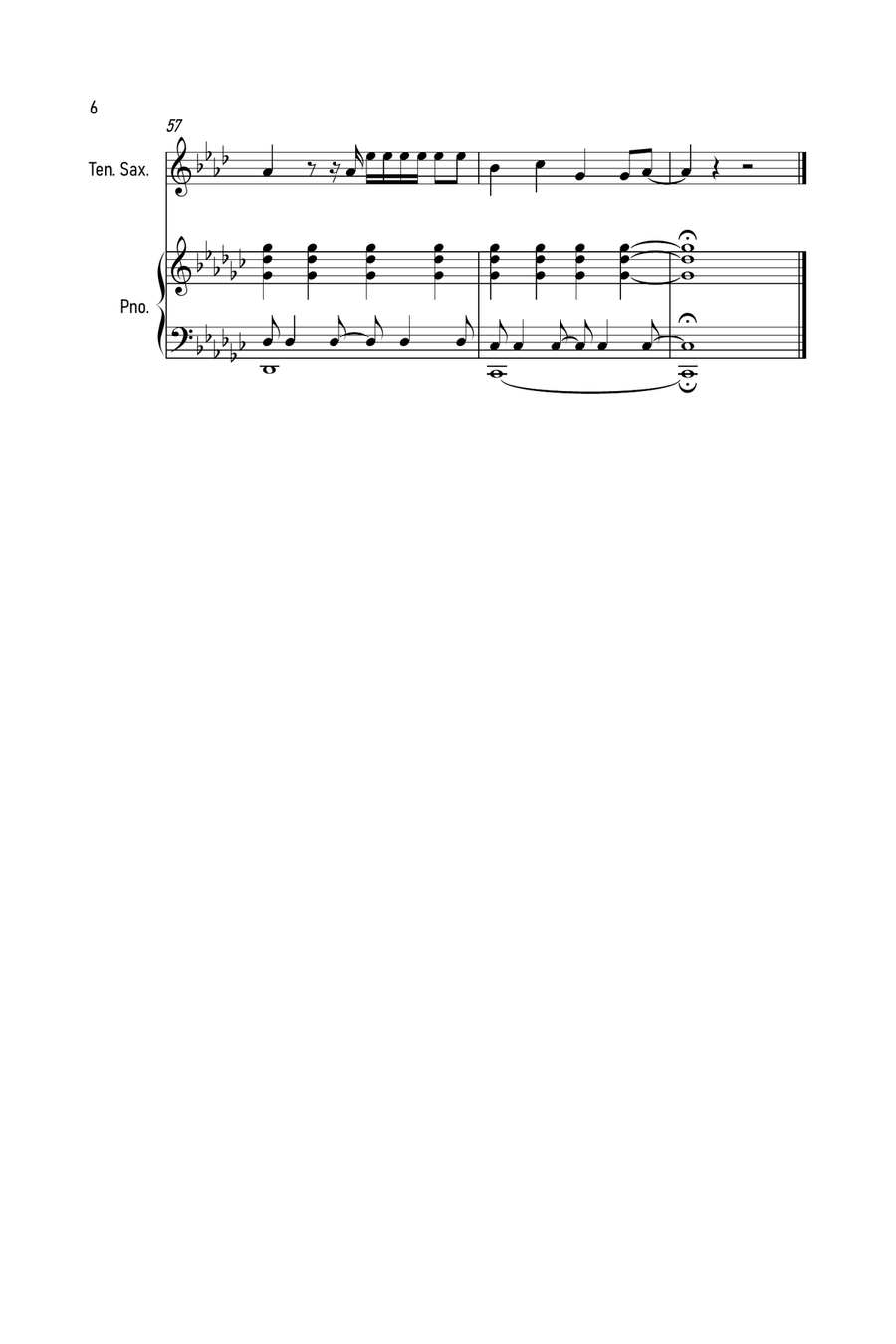 Exile Tenor Saxophone scores gallery preview page 6