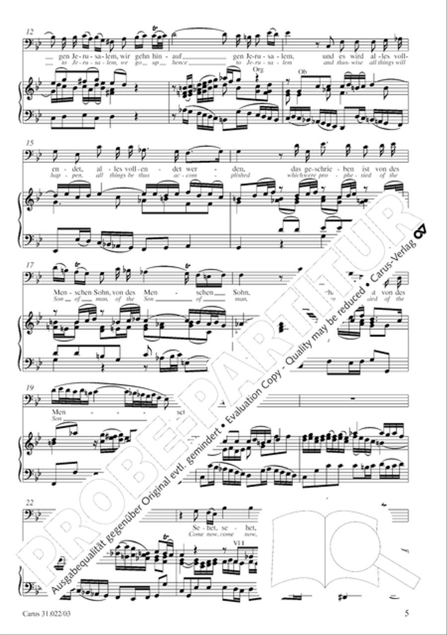 Jesus calling then the Twelve to him (Jesus nahm zu sich die Zwolfe) ATB scores gallery preview page 6