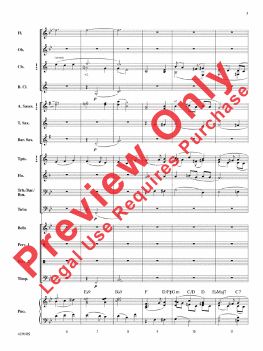 The Spirit of Thanksgiving Concert Band scores gallery preview page 4