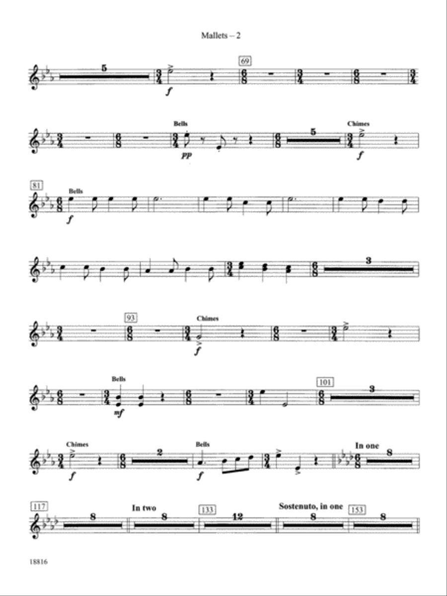 Canarios Fantasia: Mallets Concert Band scores gallery preview page 2