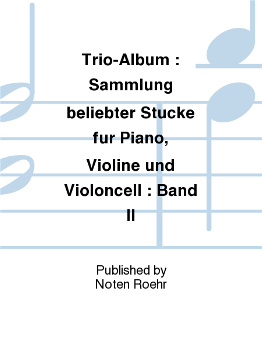 Trio-Album Piano Trio scores gallery preview page 1