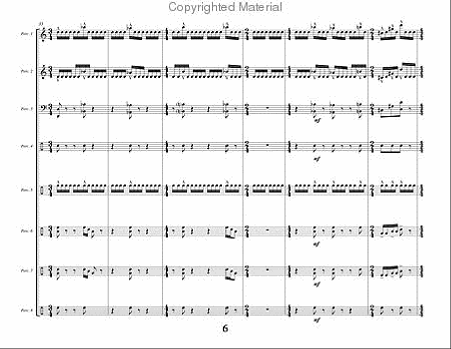 Mixtures Percussion Ensemble scores gallery preview page 7