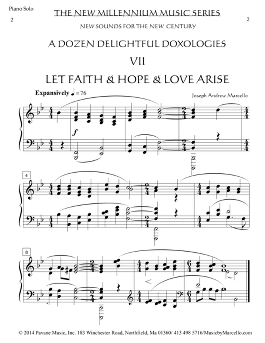 Delightful Doxology VII - 'Let Faith & Hope & Love Arise' - Piano (Bb) image number null