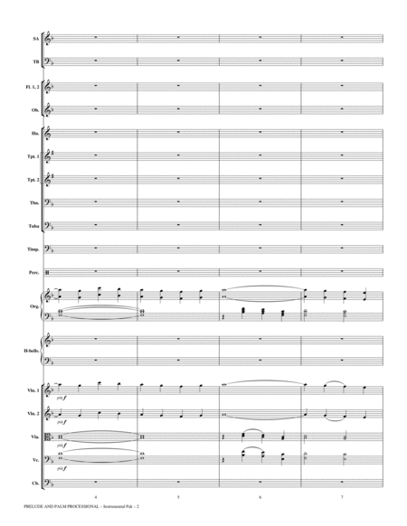 Prelude And Palm Processional - Full Score