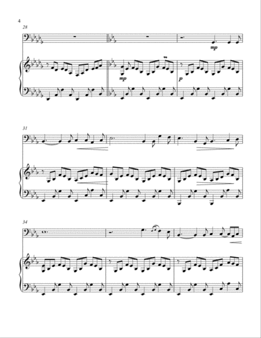 Oh Holy Night Piano scores gallery preview page 4