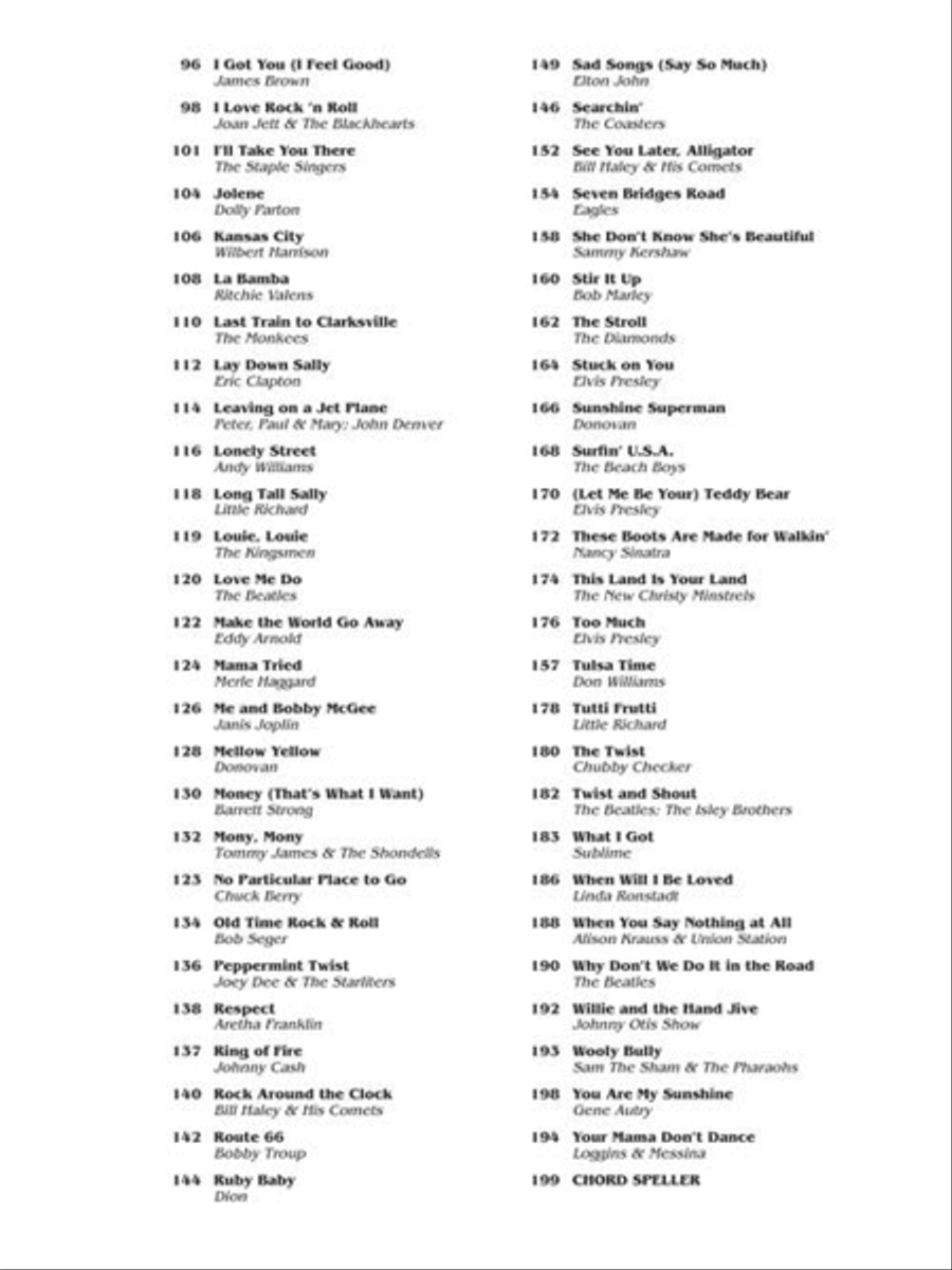 The Easy 3-Chord Fake Book Piano scores gallery preview page 4