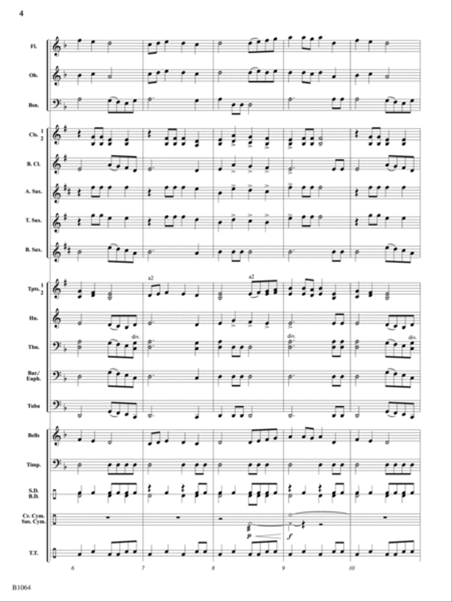 African Journey: Score African Journey: Score Concert Band scores gallery preview page 4