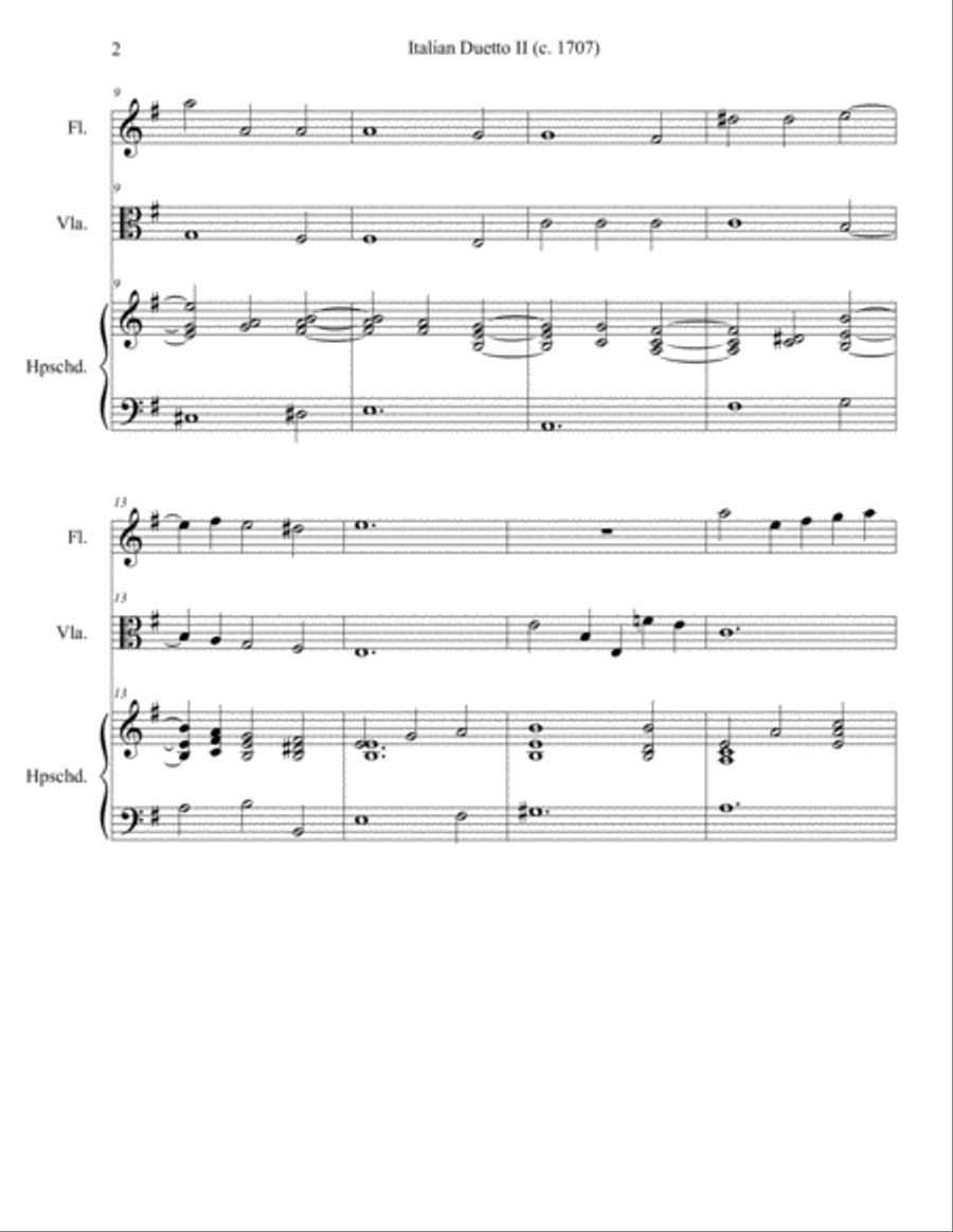 Italian Duetto 2 Small Ensemble scores gallery preview page 2