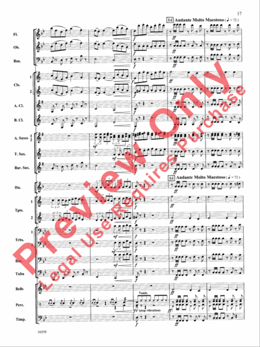 March Slav March Slav Concert Band scores gallery preview page 18