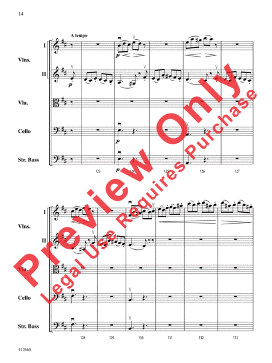 Adagio and Presto String Orchestra scores gallery preview page 15