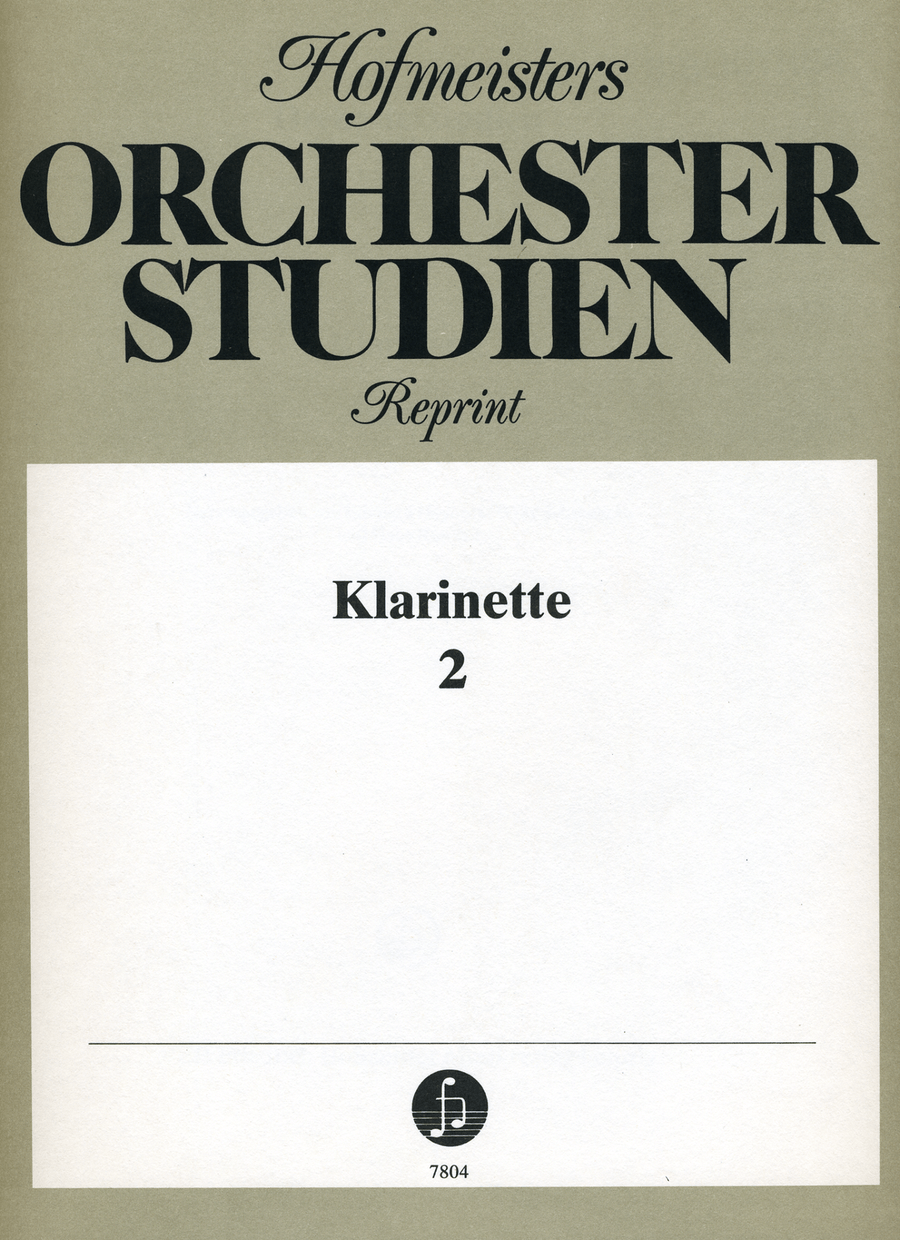 Orchesterstudien Klarinette, Heft 2: Verdi, Wagner , Schostakowitsch