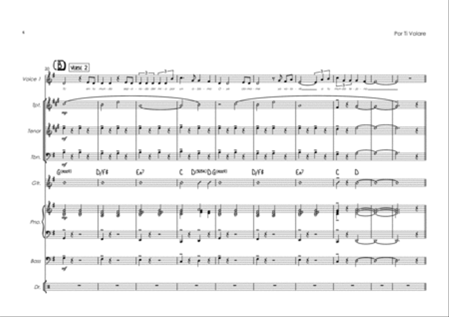 Time To Say Goodbye Jazz Ensemble scores gallery preview page 4