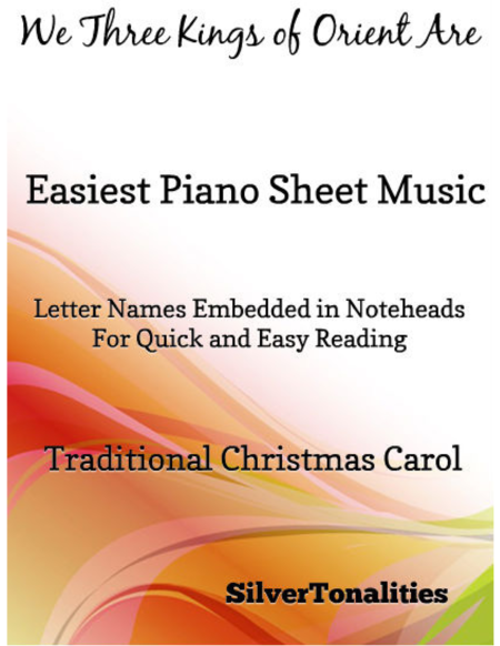 We Three Kings of Orient Are Easiest Piano Sheet Music