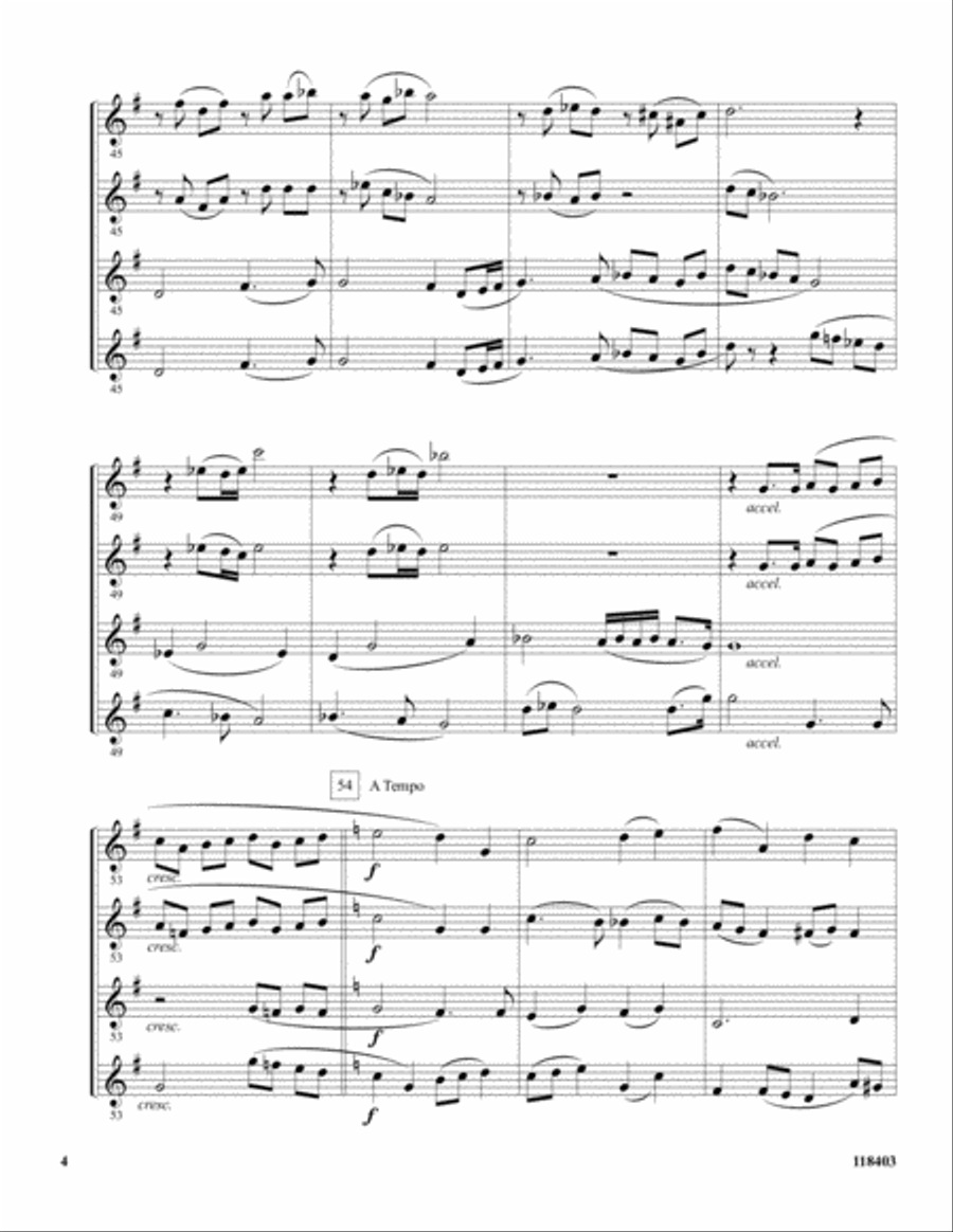 And Can It Be Clarinet Quartet scores gallery preview page 4