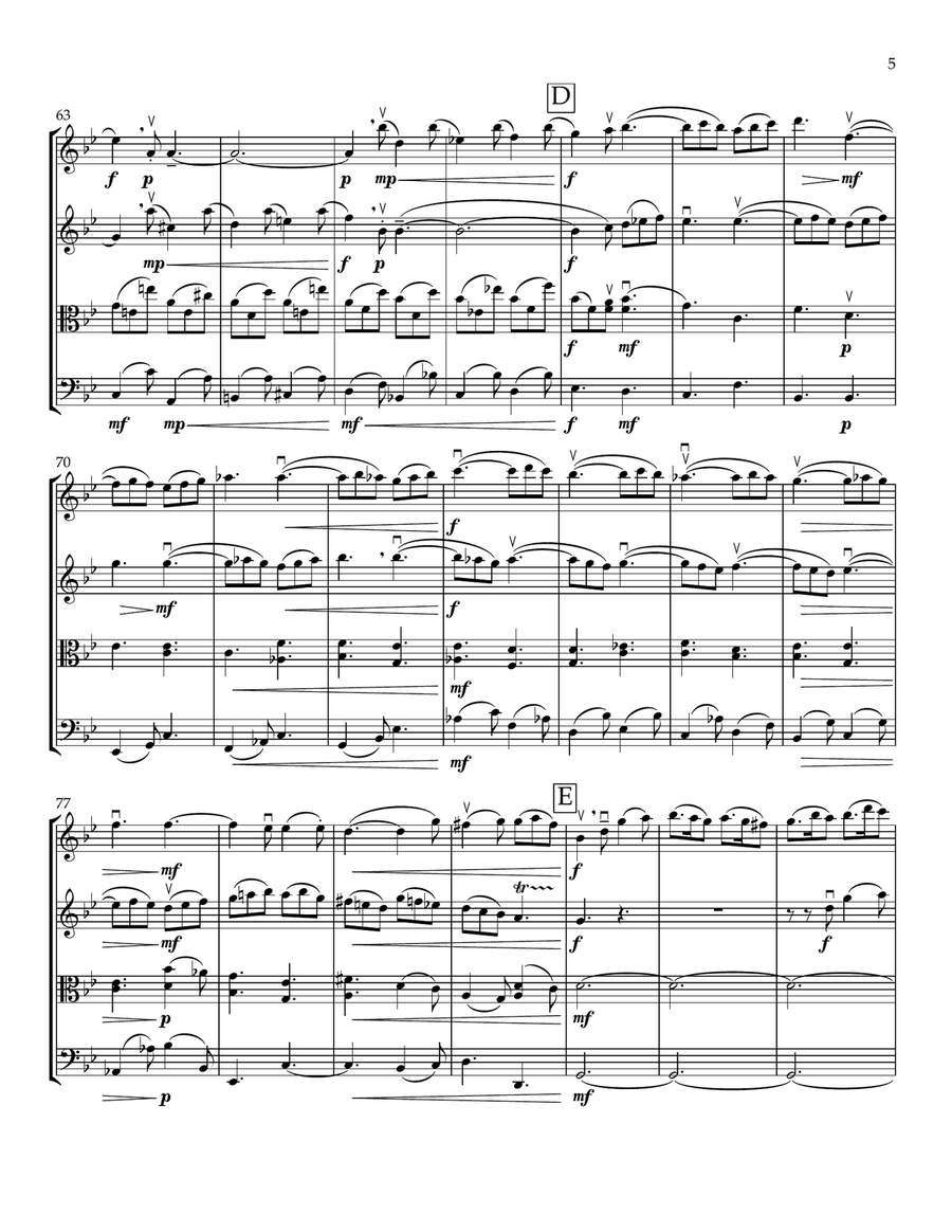 Christmas Concerto, Op. 8 String Quartet scores gallery preview page 5