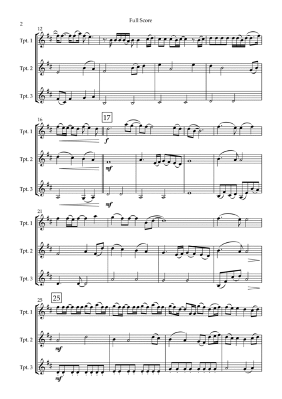 Always Trumpet Trio scores gallery preview page 2