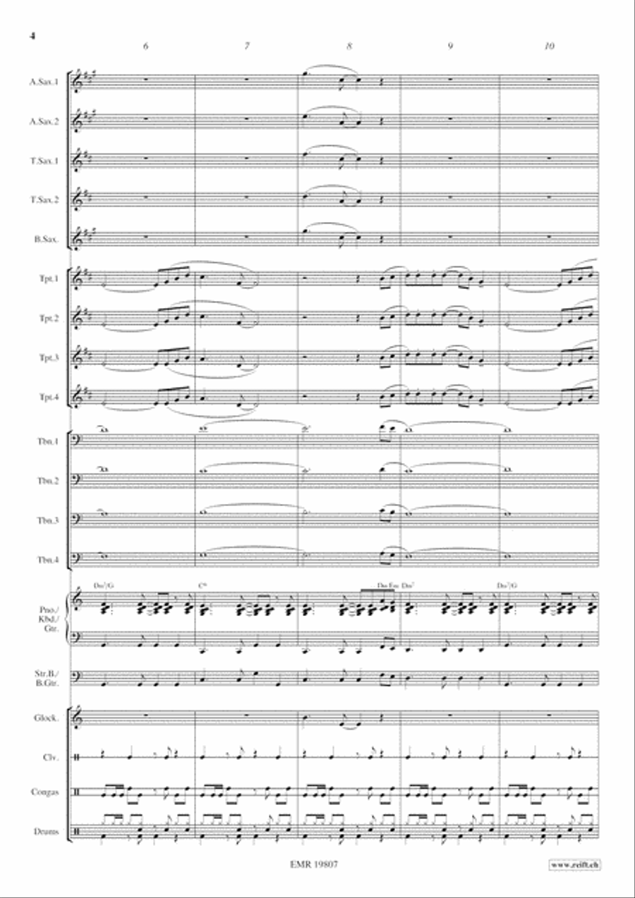Cuban Romance Big Band scores gallery preview page 5