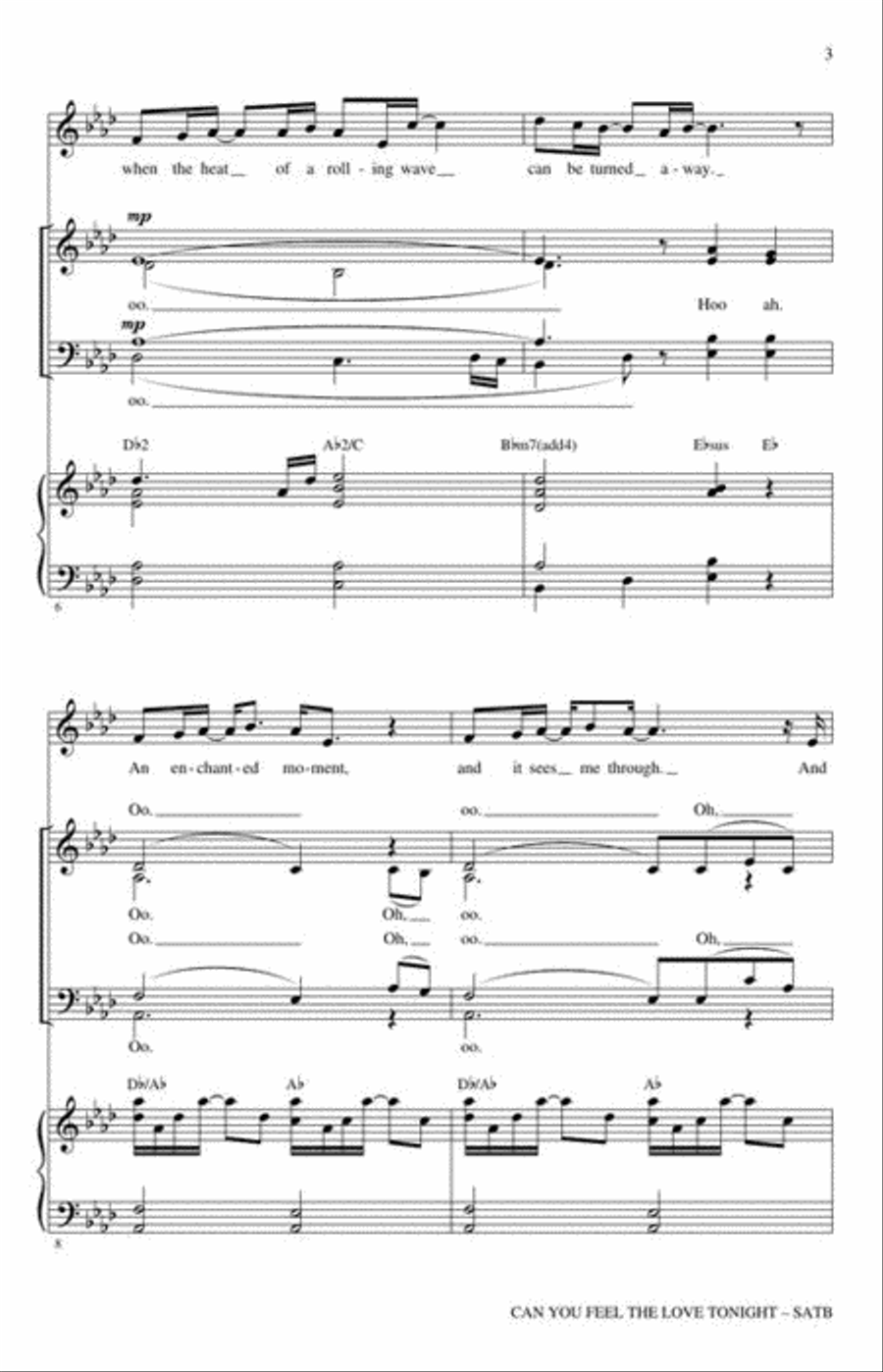 <br>Sheet music extract
