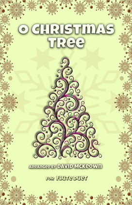 Book cover for O Christmas Tree, (O Tannenbaum), Jazz style, for Flute Duet