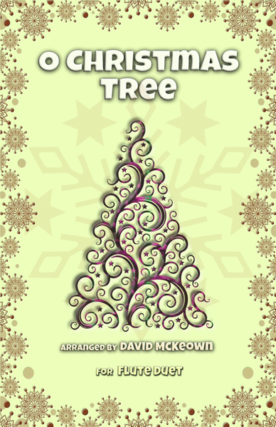 O Christmas Tree, (O Tannenbaum), Jazz style, for Flute Duet