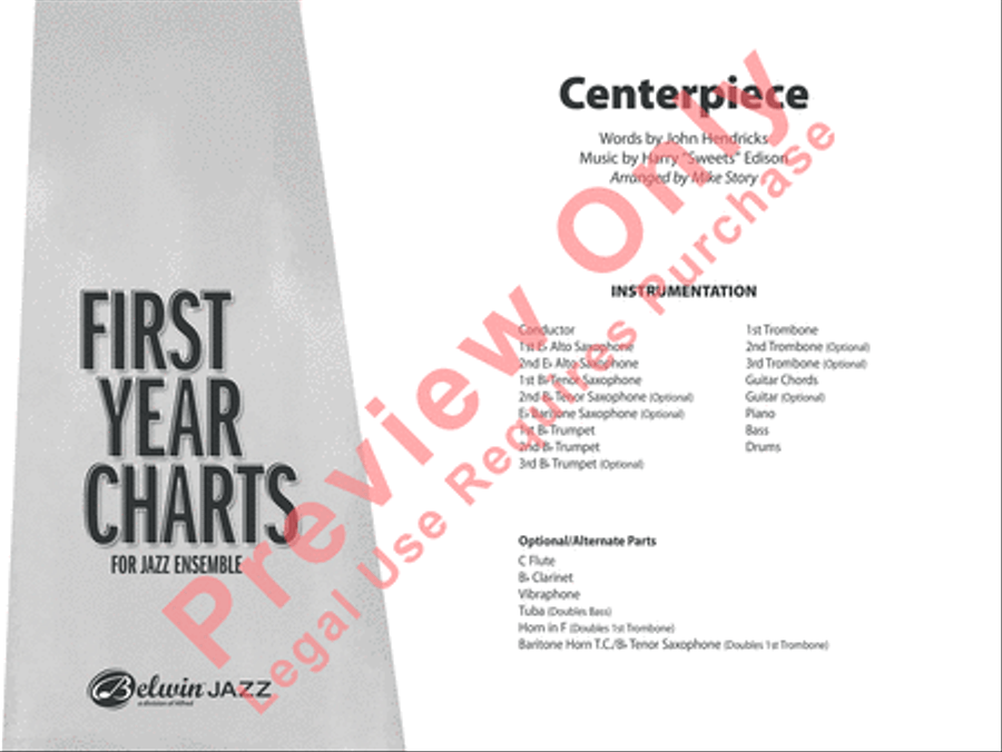 Centerpiece Jazz Ensemble scores gallery preview page 2