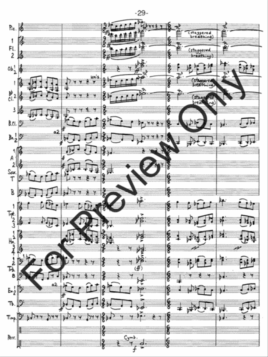 Hallelujah Fantasy Concert Band scores gallery preview page 32