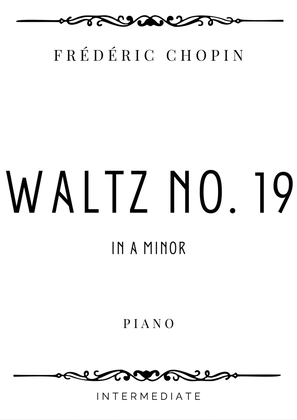 Chopin - Waltz No. 19 in A minor - Intermediate