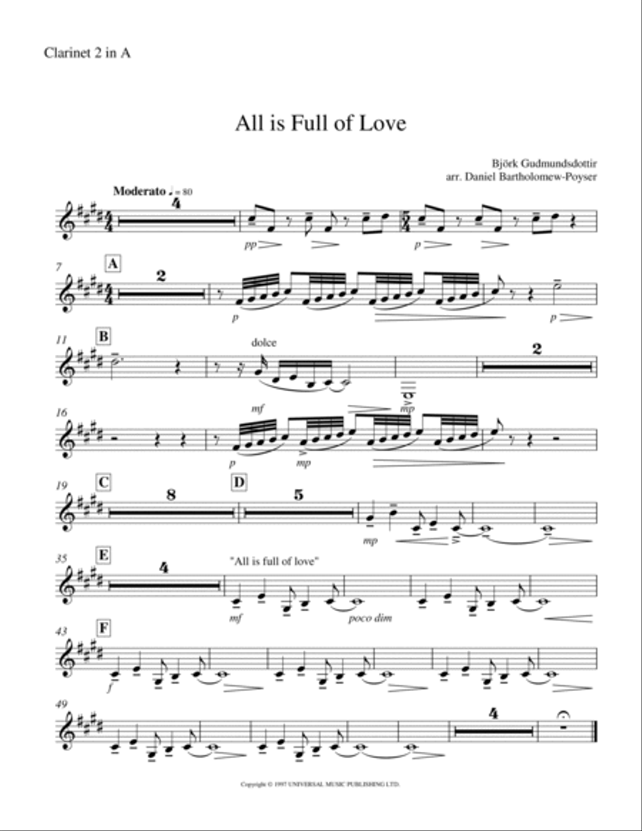 All Is Full Of Love Full Orchestra scores gallery preview page 6