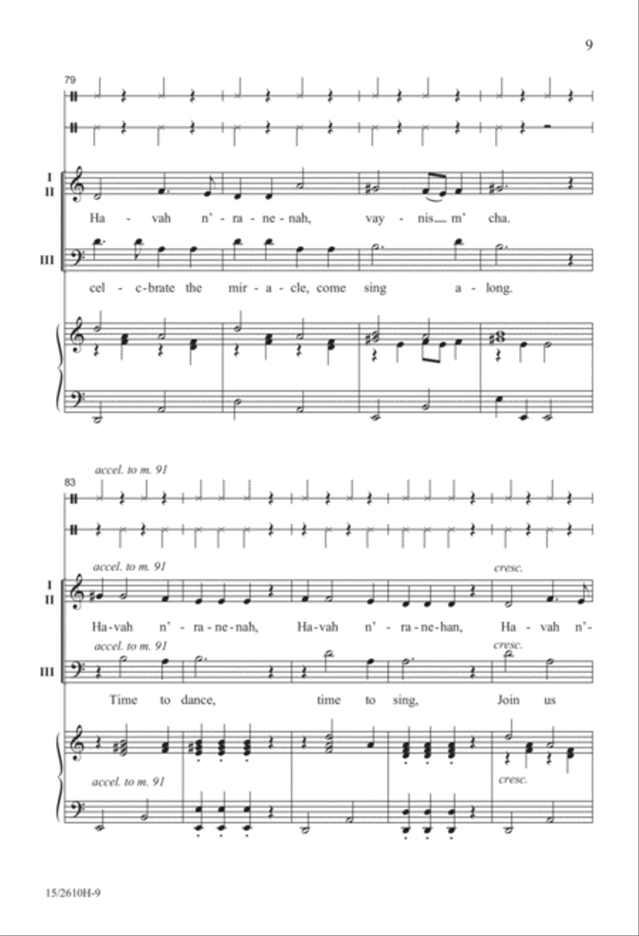 Hanukkah Nagilah Hanukkah Nagilah 3-Part scores gallery preview page 10