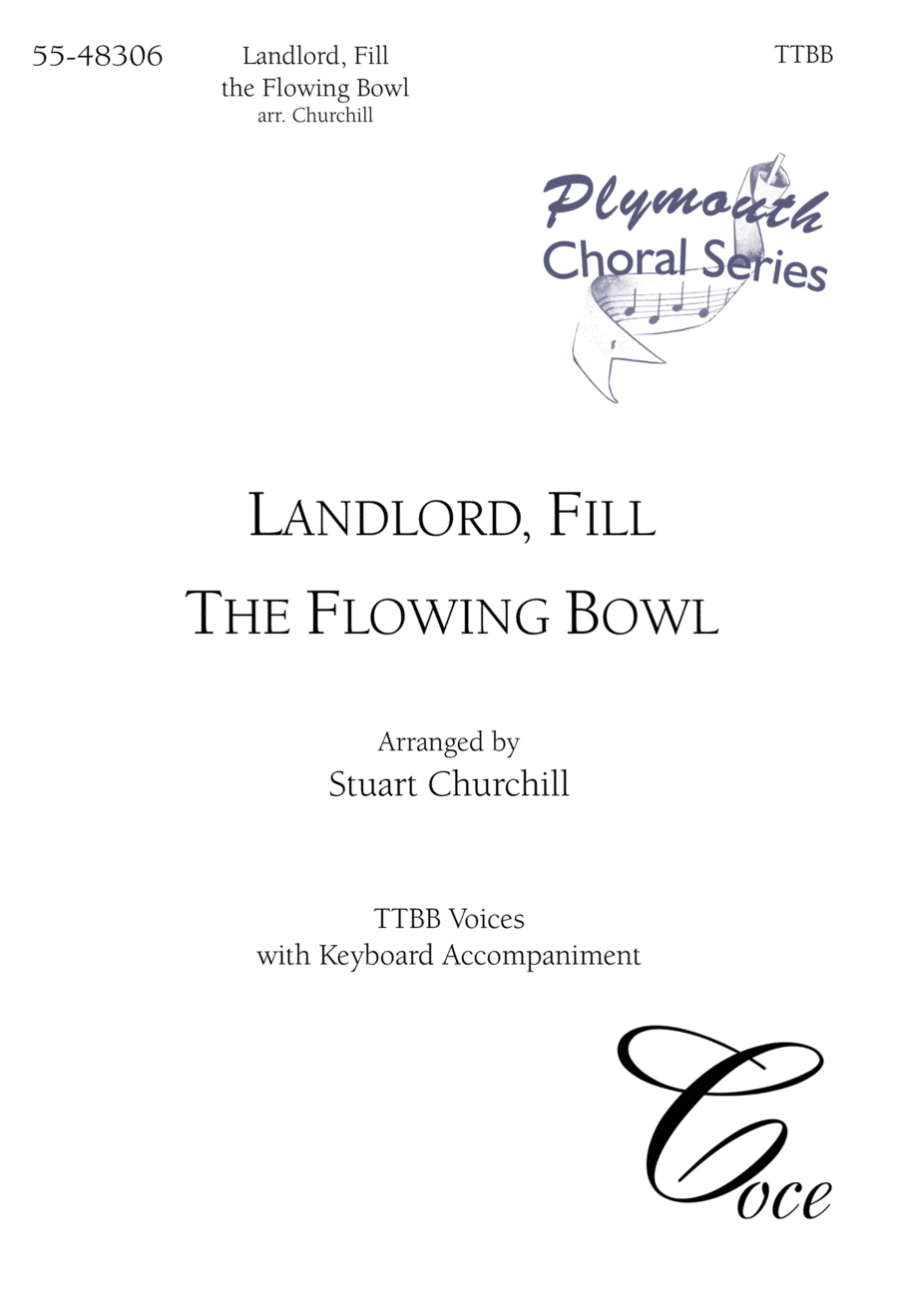 Landlord, Fill The Flowing Bowl TTBB scores gallery preview page 1