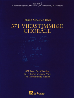 Book cover for 371 Four Part Chorales Part 3 B Flat Treble Clef