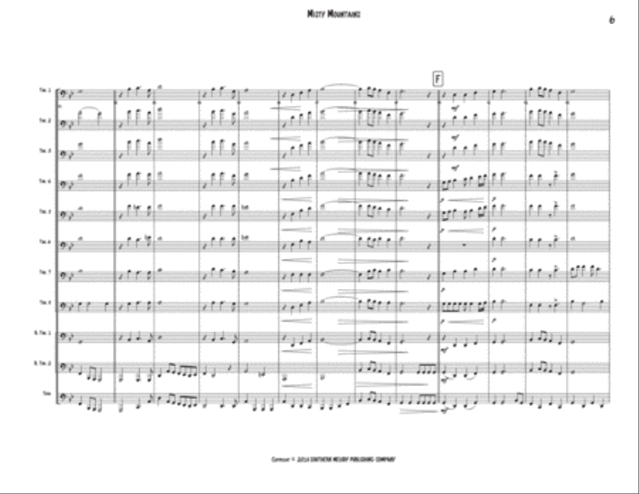 Misty Mountain Large Ensemble scores gallery preview page 6