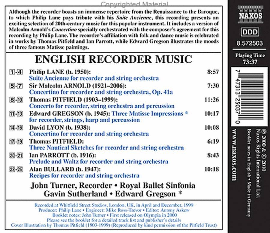 English Recorder Music image number null