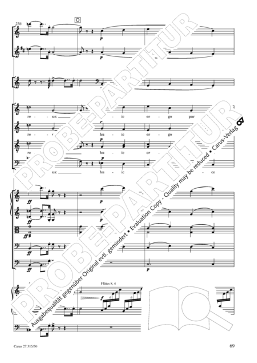 Requiem in C major 4-Part scores gallery preview page 72