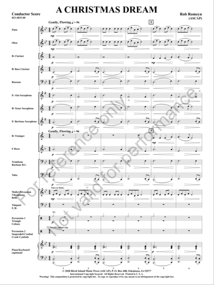 A Christmas Dream Concert Band scores gallery preview page 4