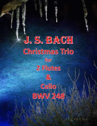 Book cover for Bach: Christmas Trio for 2 Flutes & Cello